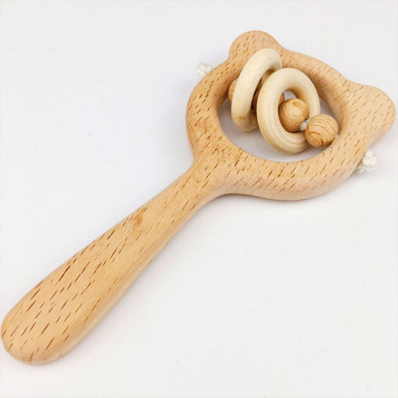 Hand Teething Wooden Ring