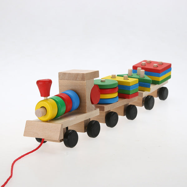 Vehicle Blocks Train Educational Kid