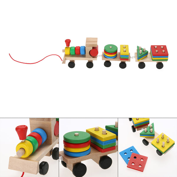 Vehicle Blocks Train Educational Kid