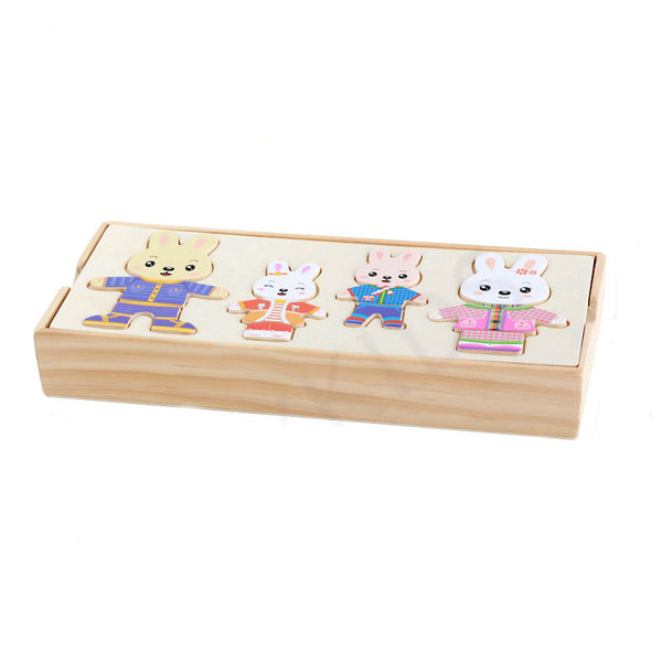 Rabbit Change Clothes Puzzle