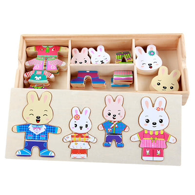 Rabbit Change Clothes Puzzle